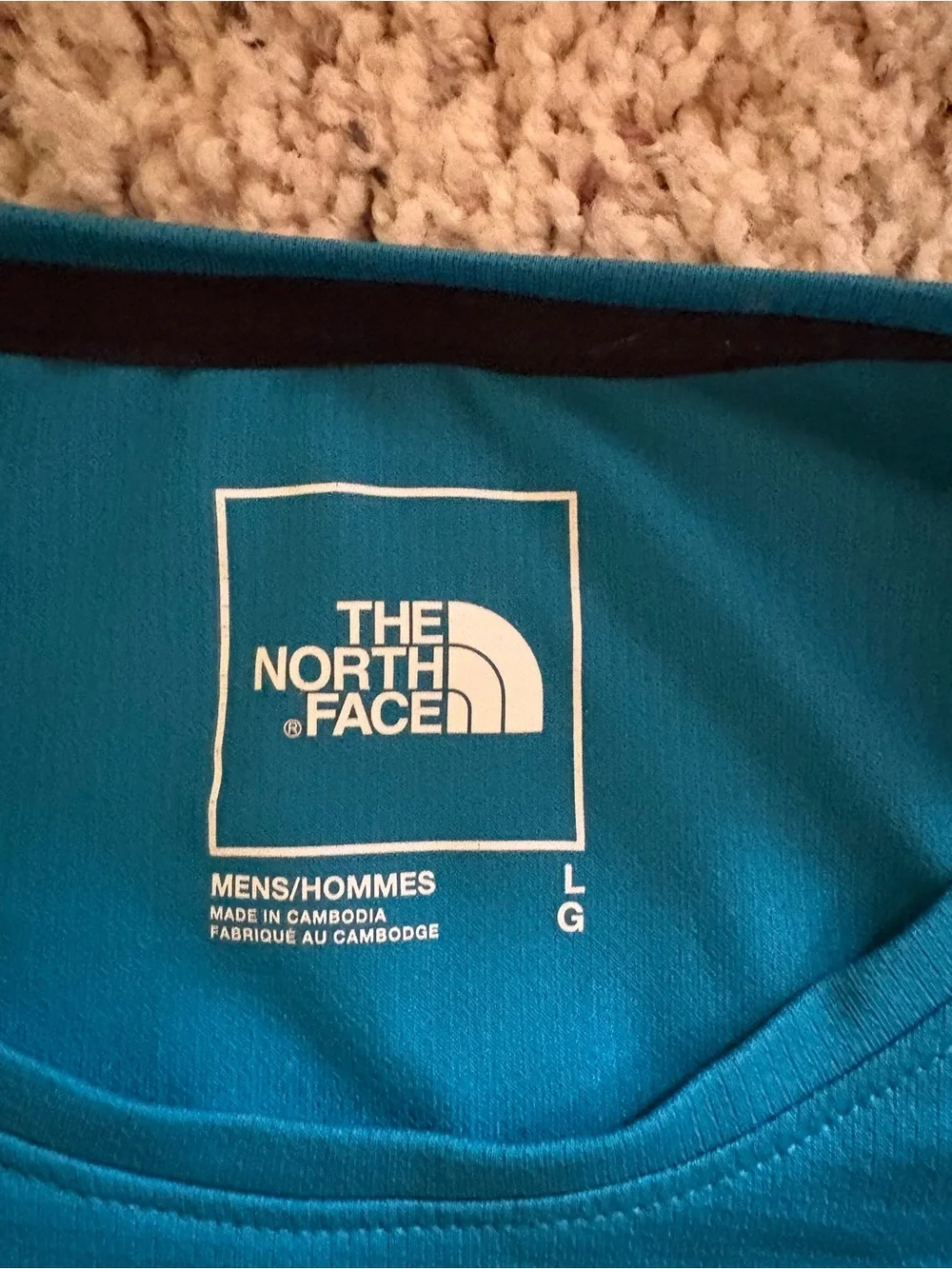 The North Face Men's Teal Short-Sleeve Crew Tee with Chest Logo